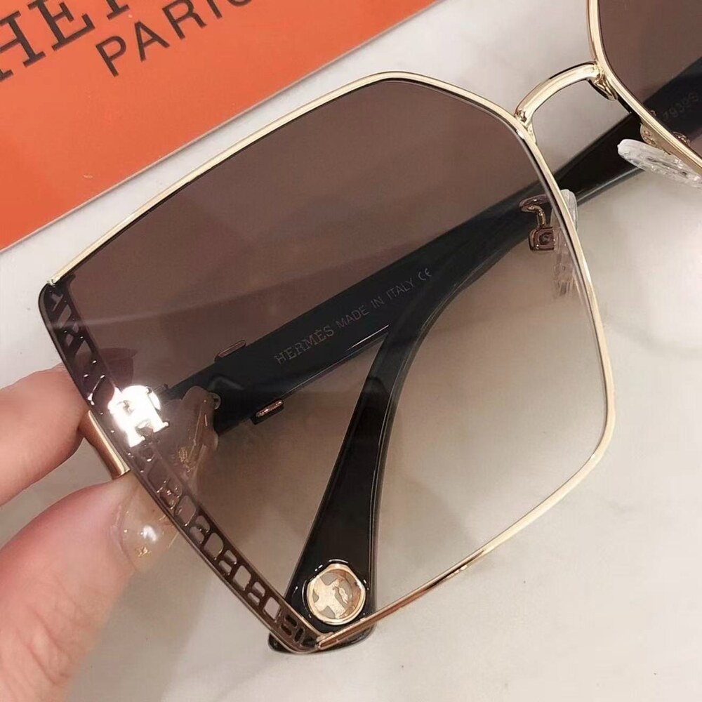 Hermès Rimless Gradient Square Sunglasses - Picture 4 of 4